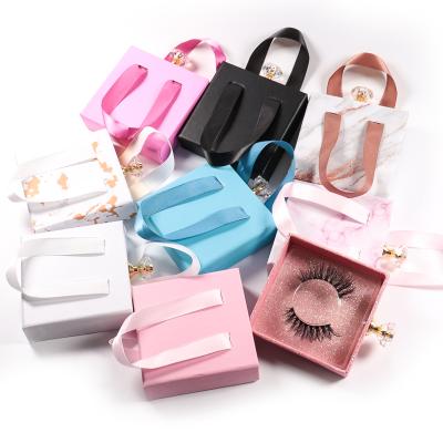 China Beauty Makeup Eyelash Packaging Boxes and Highlights Cases Eyelash Vendor Pink Highlight Paper Boxes for sale