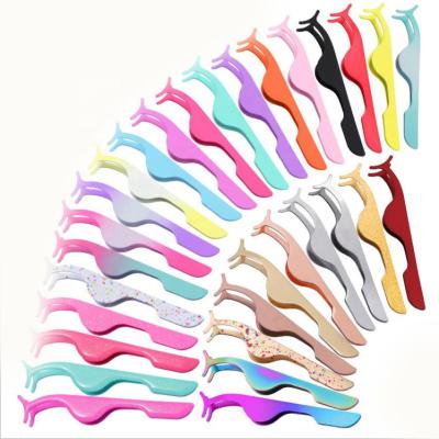 China Makeup Tools Whole Sale Make Up Eyelash Vendor Private Label Full Colored Strip Lashes Tweezers for sale