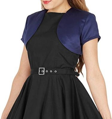 China Polyester The new 2022 satin waistcoat short sleeved ladies coat is everyday elegant for sale