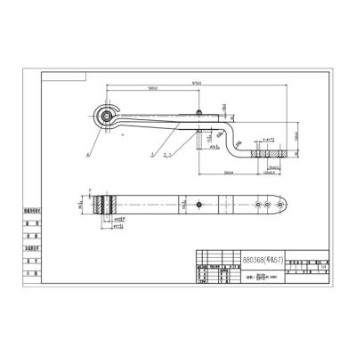 China ALLOY Z Type Air Beam Leaf Spring BPW 880368 In Stock for sale