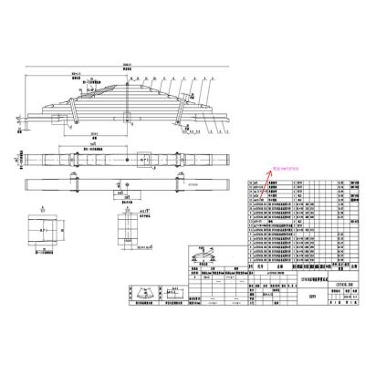 China ALLOY leaf spring in high quality multiple leaf spring from China factory for sale