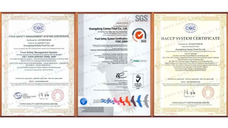 Verified China supplier - Guangdong Camey Food Co.,Ltd.