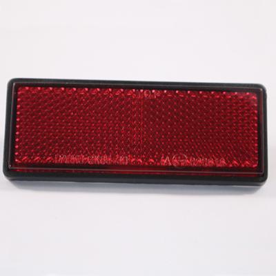 China High Rectangle Light Reflective Popular Small Red ABS PMMA Reflex Reflector for sale