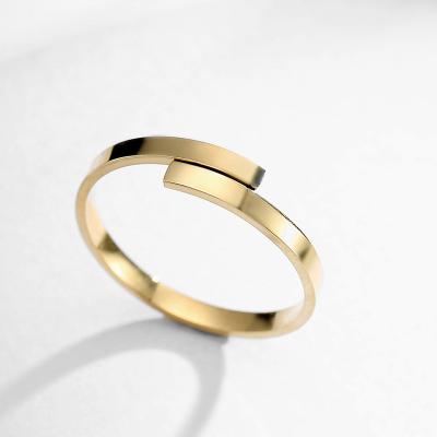 China eManco Minimalist Adjustable Open Rings Stainless Steel Custom Engraved Jewelry for sale