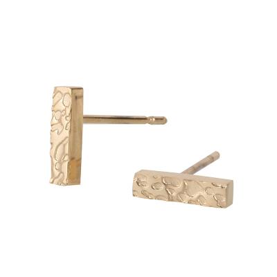 China Amazon FASHIONABLE Hot eManco Girls Simple Bar Stud Earrings Stainless Steel Jewelry for sale