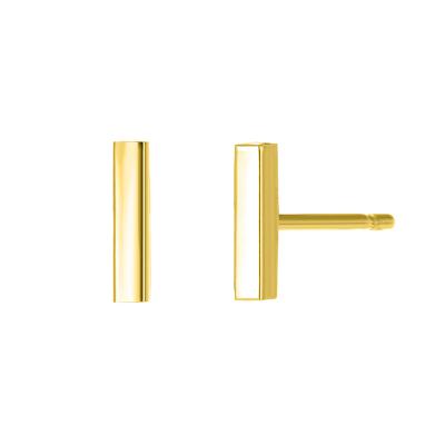 China FASHIONABLE eManco SteelJewelry Hot Selling Geometric Minimalist Stainless Bar Shape Stud Earrings for sale