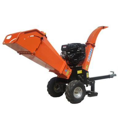 China Farm Gasoline / Diesel Optional Atv Wood Mulcher Chipper With CE PTO Tractor Forestry Machinery Log Wood Chipper for sale