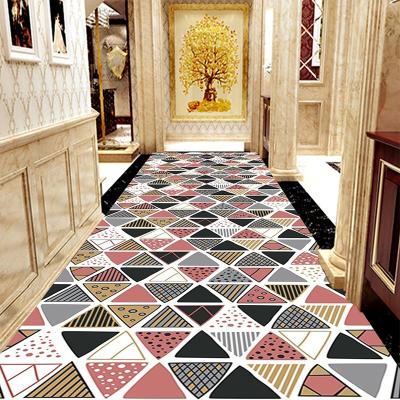 China hot sale washable floor rug roll home decoration 3d printed hallway carpet runner china factory wholesale for sale