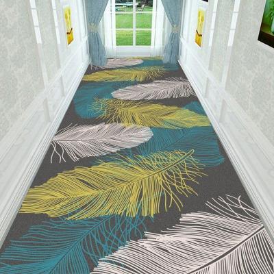 China Washable Polyester 3d Printing Chinese Wall To Wall Carpet Rolls Non Slip Decoration Hallway Carpet Runner for sale