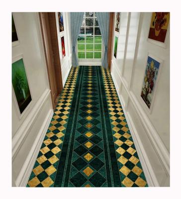 China Washable Floor Hallway Carpet Design Lobby Wall To Wall Modern Luxury Custom Advance Living Room Hallway Carpet Runner for sale