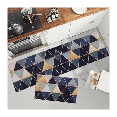 China Washable 3D Printed Kitchen Anti Slip Covers Carpets Living Room Floor Mat for sale