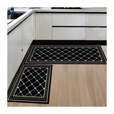 China Wholesale Washable 3d Printed Anti Slip Kitchen Rug Polyester Floor Mat for sale