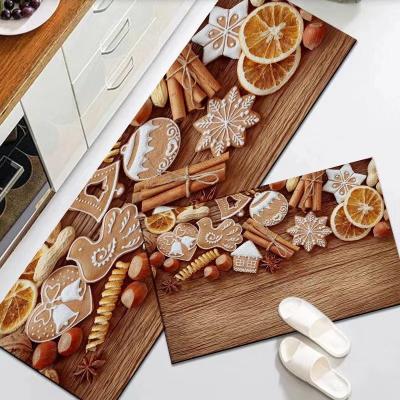 China Washable Polyester 3d Printed Multifunctional Rug Kitchen Carpet Rug Custom for sale