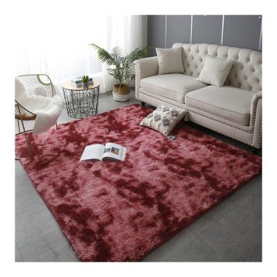 China Stain Resistant Nordic Plush Carpet Living Room Bedroom Bedside Minimalist Floor Rug Custom for sale