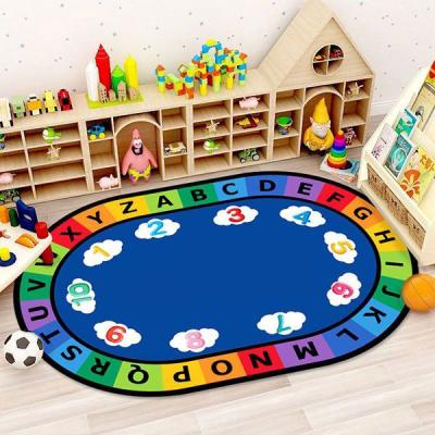 China Amazon Washable High Quality Kids Carpets Cheap Rice Kids 3d Carpets Custom Washable Blankets for sale