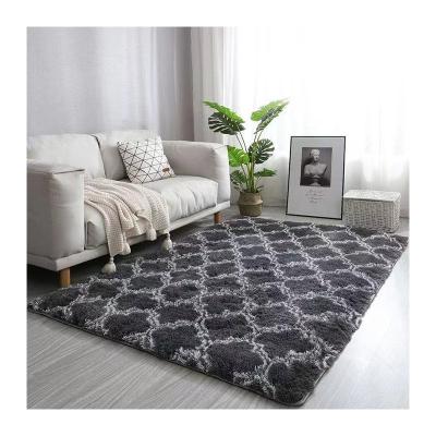 China Amazon Pattern Washable Hot Selling Modern Small Area Rug Living Room Long Soft Pile Blankets And Shaggy Bedroom Rug for sale