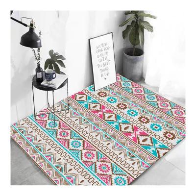 China Wholesale Cheap Bohemian Living Room Carpet Washable Carpet Factory Porcelain Bohemian Custom for sale