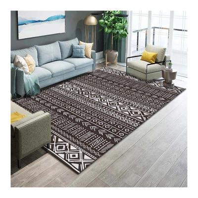 China Amazon Washable Hot Sales Printed Rug Shaped Art Deco Household Living Room Rug Custom for sale