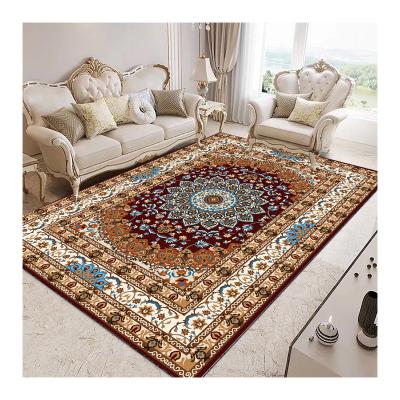 China Polyester Carpet Blankets 3d Design Washable Persian Printed Living Room Carpets Crystal Surface Anti Adult Technics Velvet Style for sale