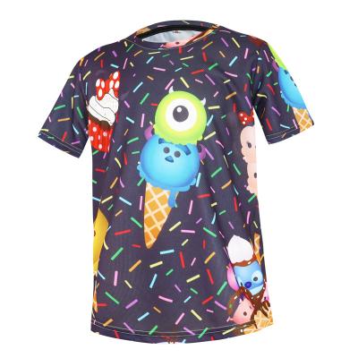 China Kids Girls Boys Toddler Kids Cotton T-shirt Breathable Custom Logo T-shirt Soft Comfortable T-shirt for sale