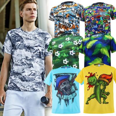 China Anti-Wrinkle Summer Apparel Factory Price Custom Logo Printing T-shirt Printed T-shirt For Men 3d Print T-shirt for sale