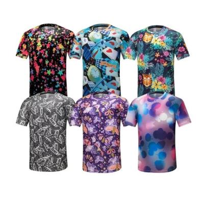 China Custom Made Full Print Men's 3D T-shirt Fashion Anti-Wrinkle T-shirt Polyester T-shirt For Men 3d Print T-shirt for sale