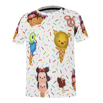 China Full Print QUICK DRY Fashion Cute Kids T-shirt Graphic Tees For Kids Boys Tees Customize Kids Clothing for sale