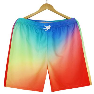 China Custom Anti-Wrinkle Spandex Polyester Shorts Beach Shorts Summer Quick Dry Swimming Trunks Beach Pants Swim Shorts for sale