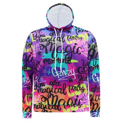 China Anti-Wrinkle OEM Free Sample Men Hoodie Set Sweatshirt Polyester Spandex Polyester Long Sleeve Printed Oversized Pullover Hoodies for sale