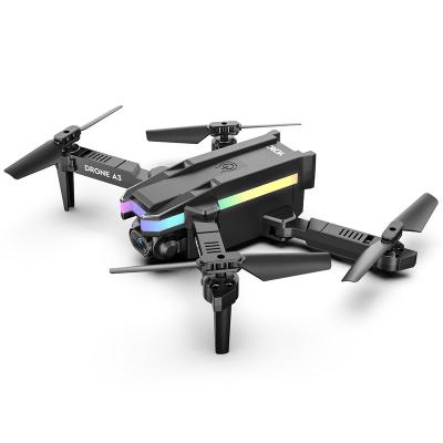 China Mini Pocket Drone With Adjustable Professional Headless Camera Video Camera UAV A3 4K Factory Price Fashion Background Drone A3 for sale