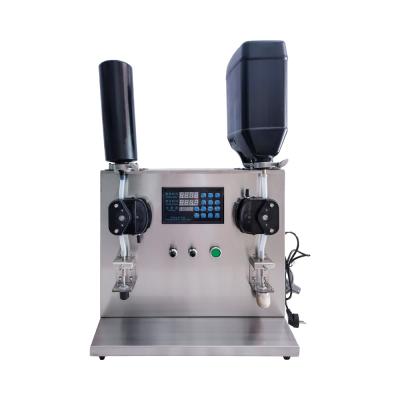 China DINGDU Good Quality Double Cream Food Production Line Nozzles Electric Suction Peristaltic Pump Self Liquid Filling Machine for sale