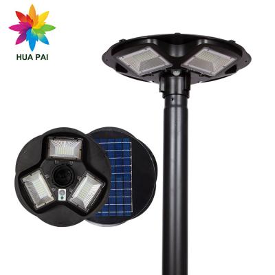 China HUAPAI Control Ip65 Sensor UFO Light 100W 150W 250W Waterproof Remote Solar LED Garden Light for sale