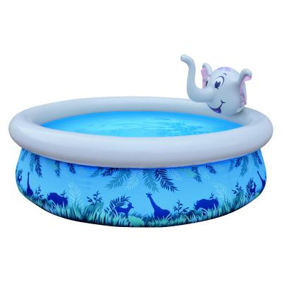 China Jilong Avenli Inflatable Unicorn Pool Elephant 3D Spray Pool 2.05m*47cm Inflatable Swimming Pool 0.015 for sale