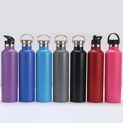 China Amazon Sustainable 350/500/600/750/1000ml 18 8 Stainless Steel Hot Selling Water Bottle With Straw Lid for sale