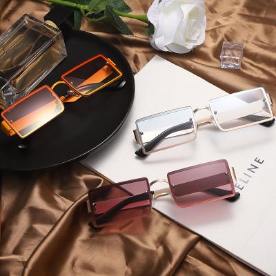 China 2022 New Frame Sunglasses UNOC 2022 Fashion Sunglasses Metal Multicolor Glass Sunglasses Fashionable Square Glass Personality for sale