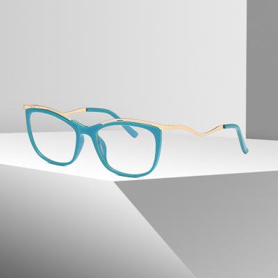 China Fashion Glasses Frames UNOC Women Retro Glasses Blue Light Blocking Glasses Anti Optical Frames Light Blue Light Glass Frame for sale