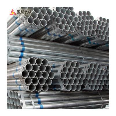 China Hot Dipped Galvanized Steel Gas Pipe Q235 Round Pipe Used For Steel Conduit for sale