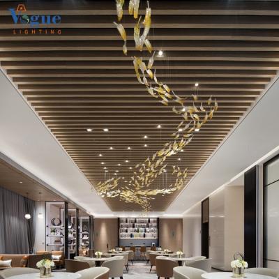 China Wholesale Customized Modern Hotel European Indoor Ceiling Glass Restaurant Decoration Chandelier for sale