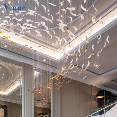 China Modern Professional Customized Indoor Hotel Ceiling Hanging Modern Pendant Decoration Decoration Chandelier for sale