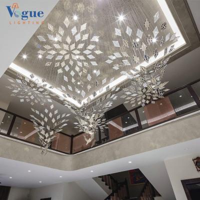 China Modern High Grade Wedding Hotel Villa Indoor Pendant Lights Ceiling Hanging Fancy Modern Decorative Chandelier for sale