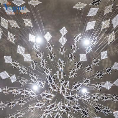 China Modern Free Design Fancy Hotel Decorative Indoor Ceiling Hanging Large Luxury Modern Customized Chandelier for sale