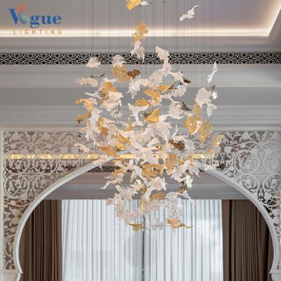 China Gold Modern Indoor Luxury Chandelier Living Room Bedroom Living Room Decoration GU10 Fashion Pendant Light for sale