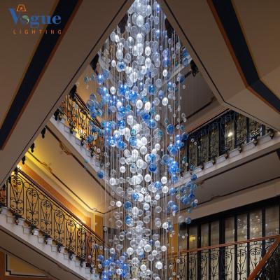 China Factory Customized Nordic Modern Hotel Staircase Indoor High Ceiling Hanging Restaurant Chandelier Luxury Modern Light for sale