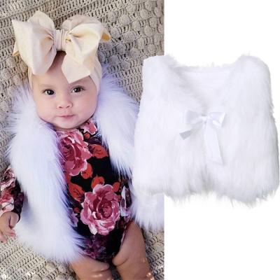 China Autumn Winter Girls Faux Fur Vest Toddler Girls Breathable Vest Warm Clothes Baby Kid Outwear Jacket Tops for sale