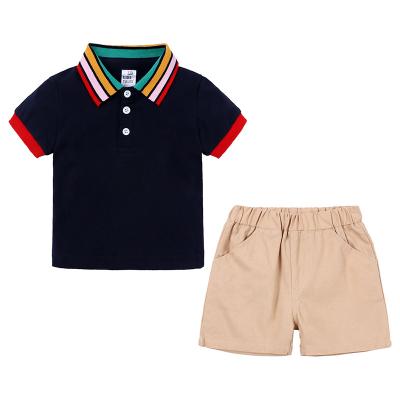 China Toddler Boys Casual Clothing Sets Baby Boy Summer Clothes Outfits 2pcs T-shirt +shorts Boys Summer Clothes for sale