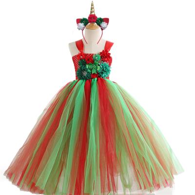 China Breathable Festival Party Kids Clothes Costume Babies Princess Dress Flower Christmas Dresses For Kids for sale