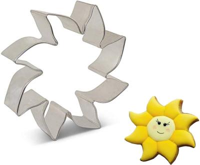 China Sustainable Custom Stainless Steel Sun Shape Cookie Cutter Set Cookie Cutter Mold Cookie Tools for sale