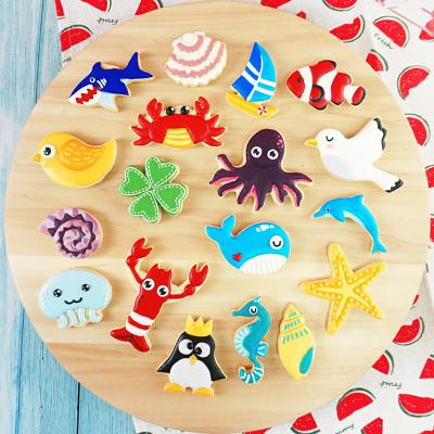 China Sustainable Navy Animal Stainless Steel Cookie Cutter Molds Cartoon Dolphin and Whale Cookie Cookie Tools for sale