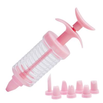 China Sustainable Cake Decorating Kit With 8 Tips Nozzles Icing Syringe Piping Set Tool Decorator for sale