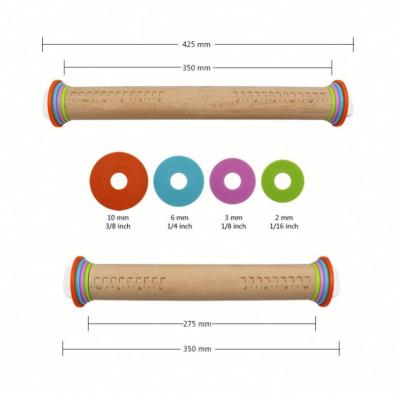 China Sustainable Home Bakeware Accessories Pastry Tools Use Adjustable Pastry Dough Pins for sale